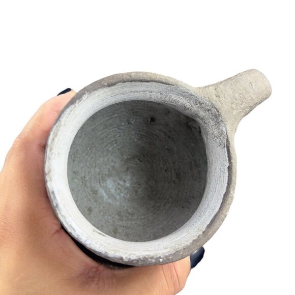 Norwegian Art Pottery Jug Pitcher Norway Hand Made Primitive Pottery Textured - Picture 2 of 8